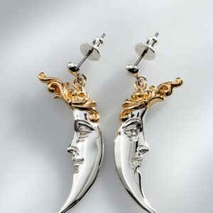 Carnival Moon Earrings by Sergio Bustamante