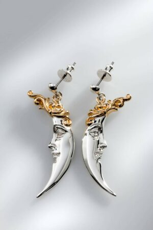Carnival Moon Earrings by Sergio Bustamante