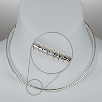 18" Sterling Silver Omega