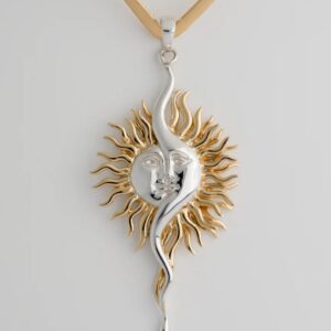 Lunar Eclipse Pendant by Sergio Bustamante
