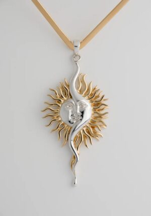 Lunar Eclipse Pendant by Sergio Bustamante